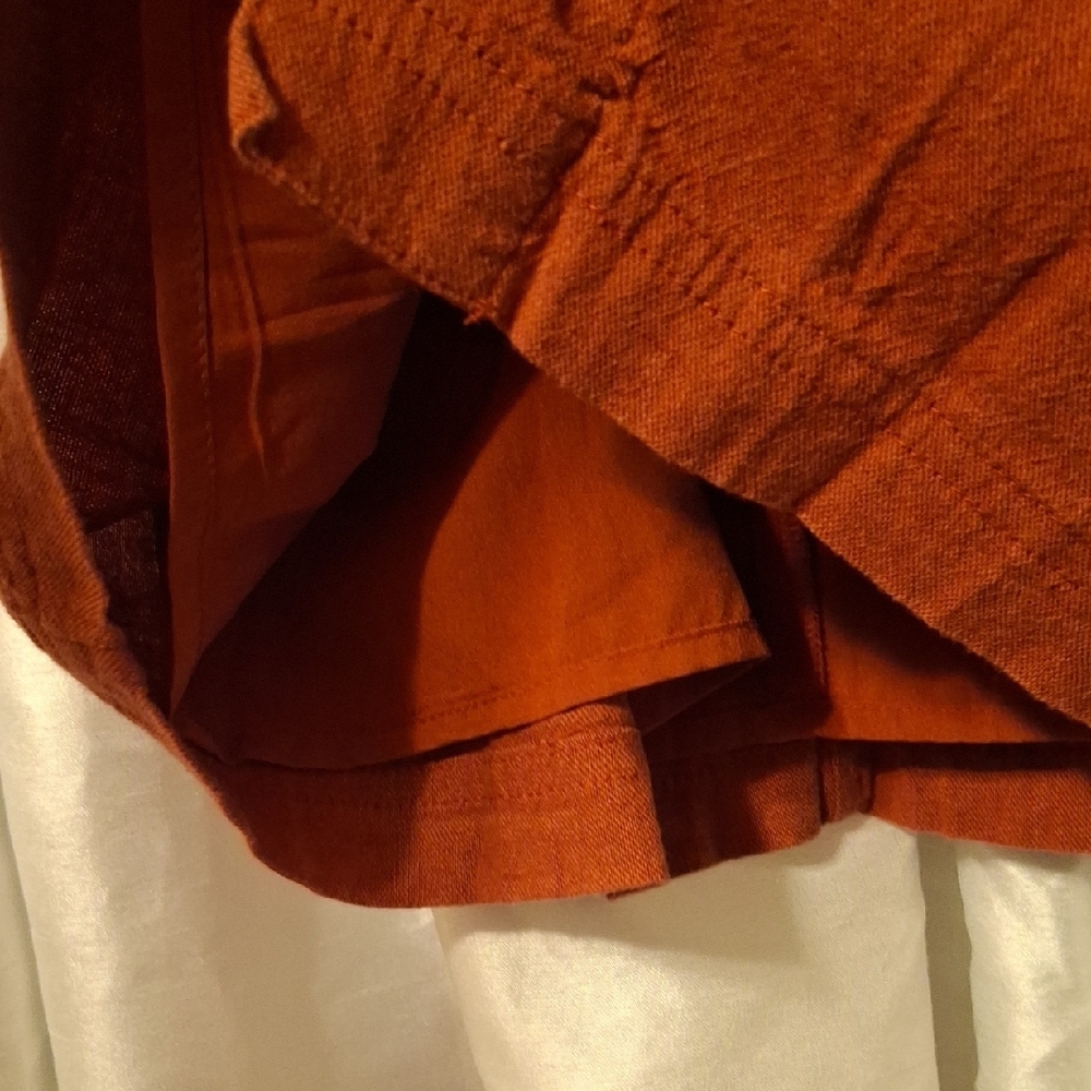 Hollister Rust Button-Front Skirt XS - Picture 3 of 8